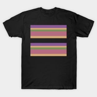 GROOVY MUTED MAUVE PURPLE COLOR THEME STRIPE PATTERN FOR SUMMER T-Shirt